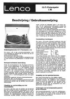 Lenco L82 - Owners Manual-nl 